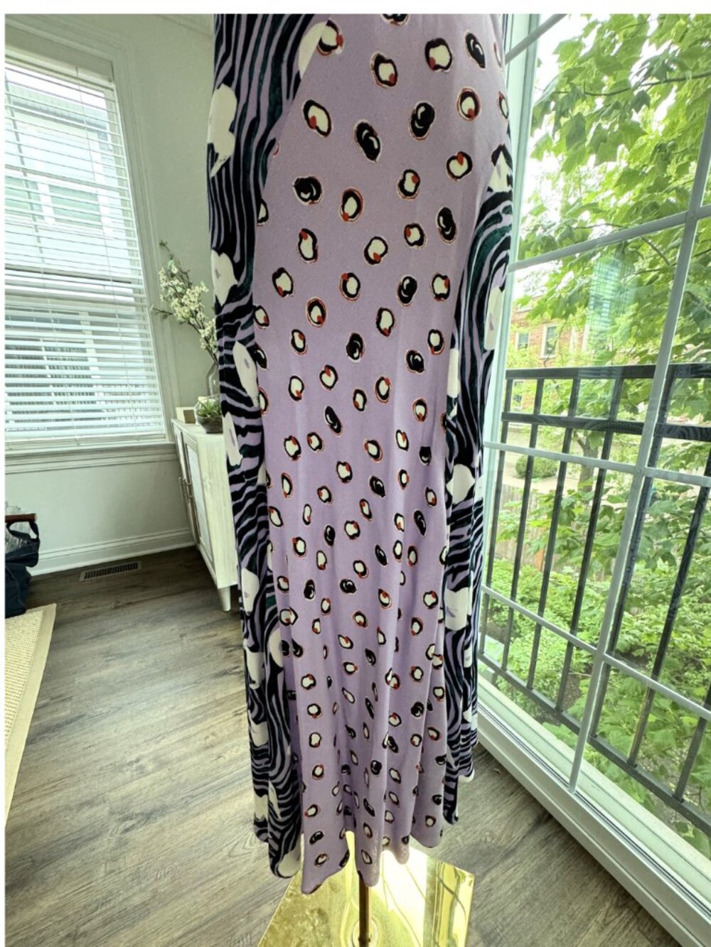 Diane von Furstenberg Sunniva printed crepe midi dress Size 2 - Picture 7 of 8